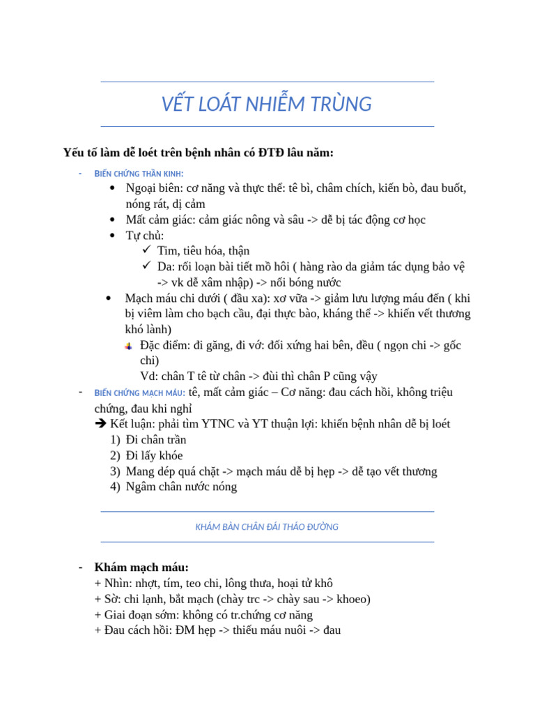 Vết Loát Nhiễm Trùng | PDF