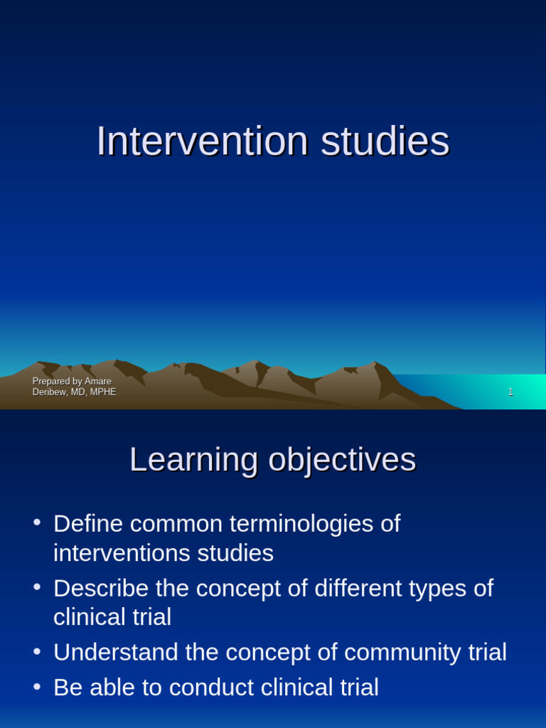 Understanding Clinical Trial Interventions | PDF | Phases Of Clinical ...