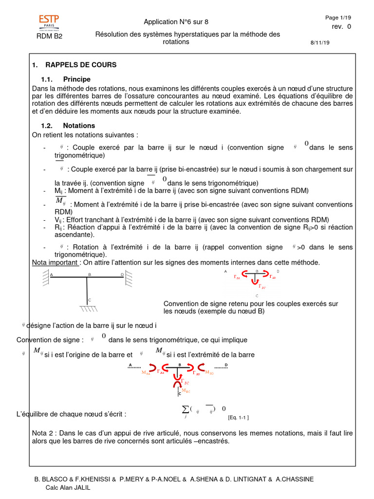 Méthode des rotations en RDM | PDF | Flexion (matériau) | Élasticité ...