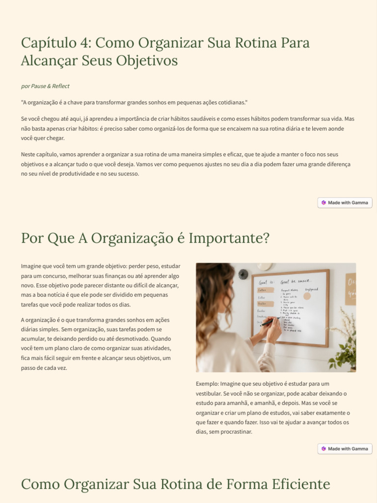 Organize Sua Rotina e Alcance Objetivos | PDF | Tempo | Aprendizado