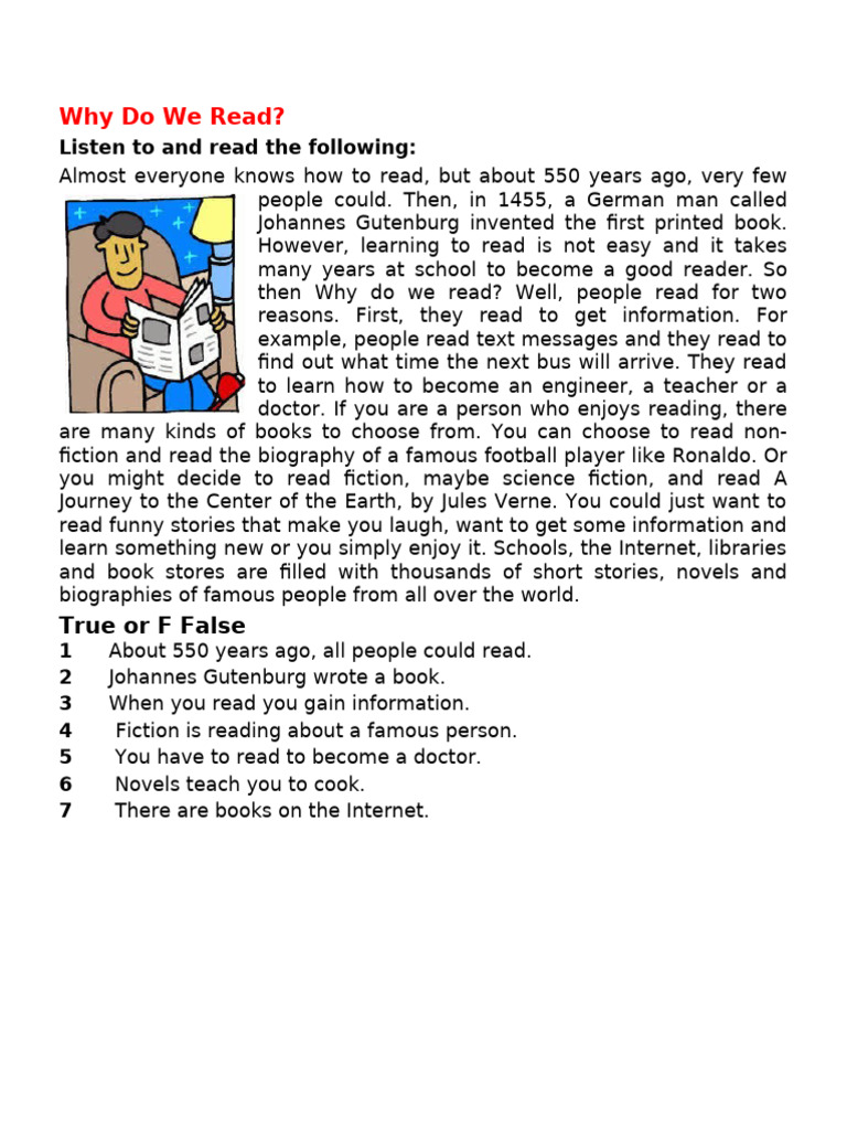 Why Do We Read Reading Pdf