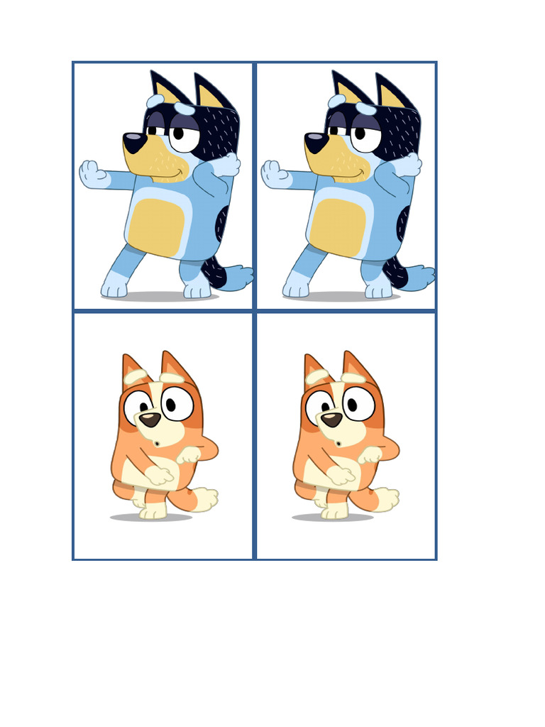 Jogo Memoria Bluey | PDF