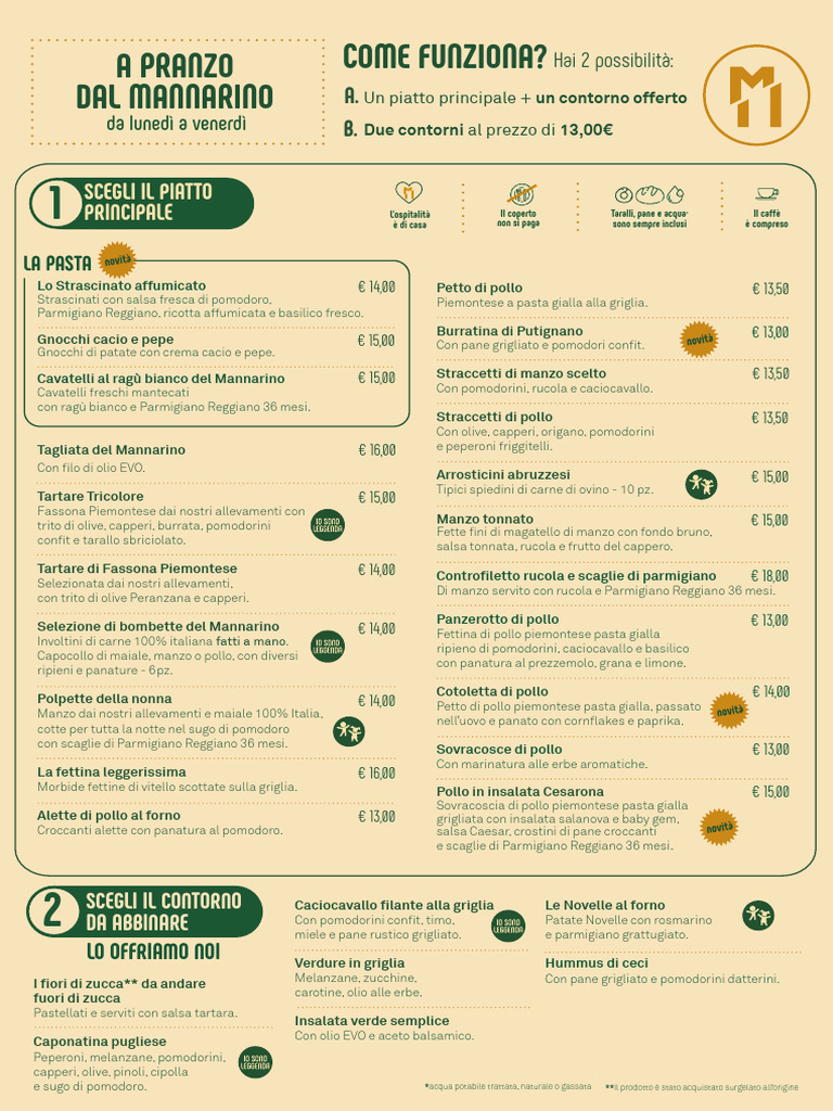 Menu Business Lunch ITA | PDF