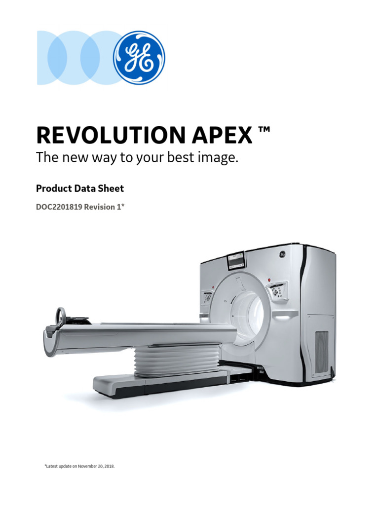 Revolution APEX | PDF | Ct Scan | Vacuum Tube