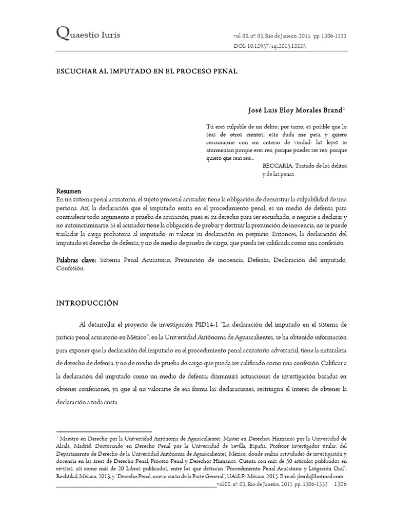 Derecho de Defensa en Proceso Penal | PDF | Tortura | Verdad