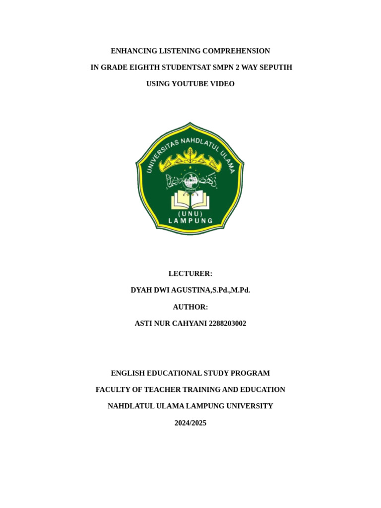 Enhancing Listening Comprehension Skills | PDF | Reading Comprehension ...