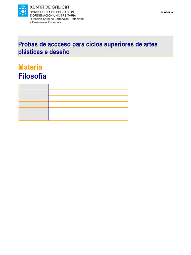 Probas de Filosofía para Ciclos Superiores | PDF | Platón | René Descartes