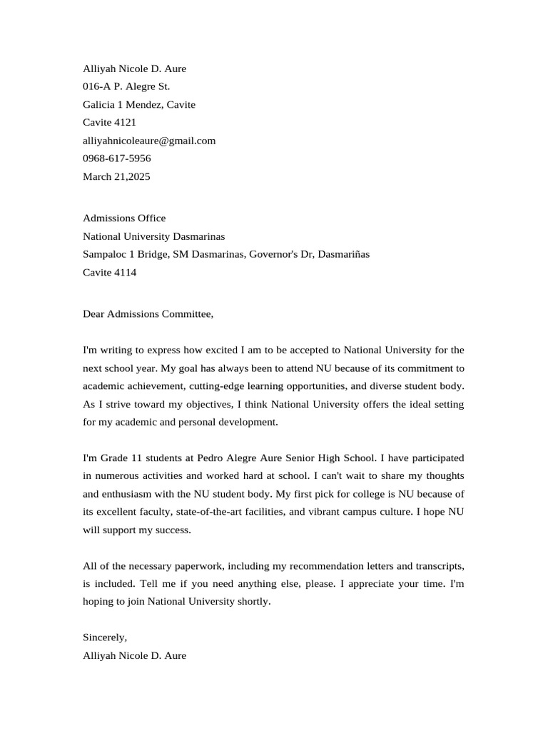 Acceptance Letter and Team Building Memo | PDF