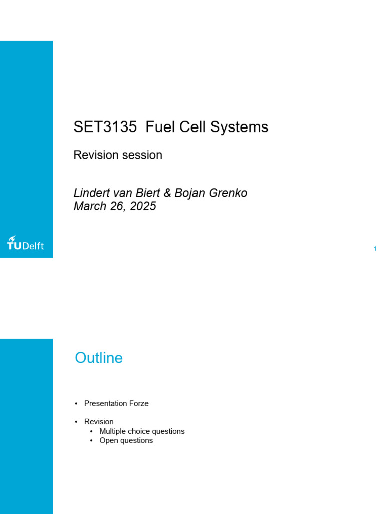 Fuel Cell Systems Exam Revision Guide | PDF | Solid Oxide Fuel Cell ...