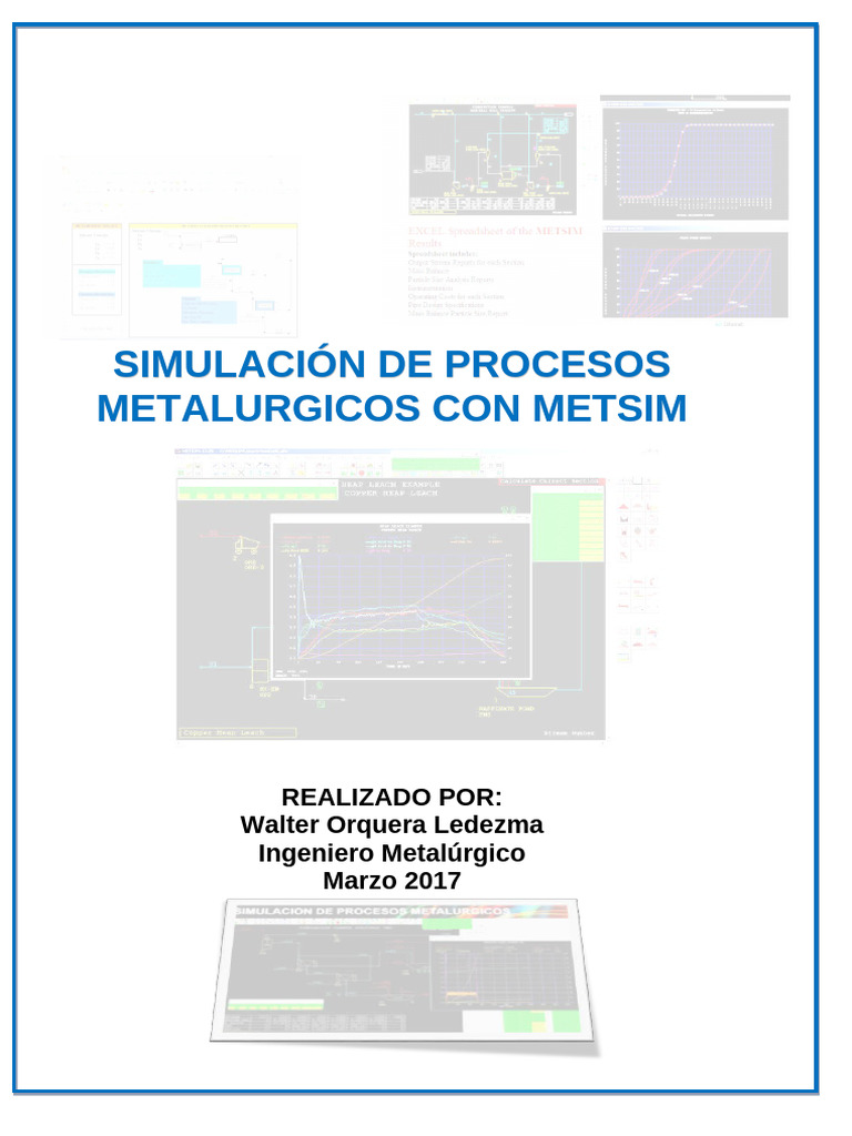 Tutorial de Simulación con METSIM | PDF | Software | Matriz (Matemáticas)