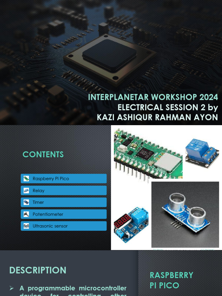 Interplanetary Workshop 2024: Electrical Session | PDF ...