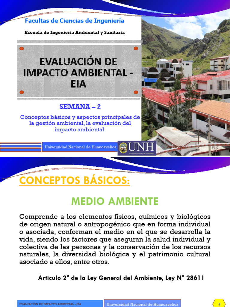 Eia - Semana 2 | PDF | Evaluación de impacto ambiental | Entorno natural