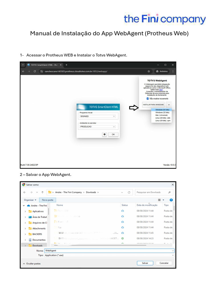 Instalação do WebAgent Protheus | PDF