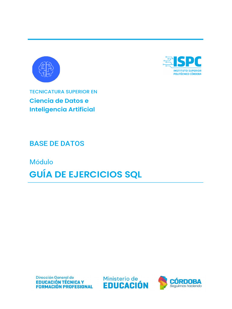Ejercicios SQL para Ciencia de Datos | PDF | SQL | Gestión de datos