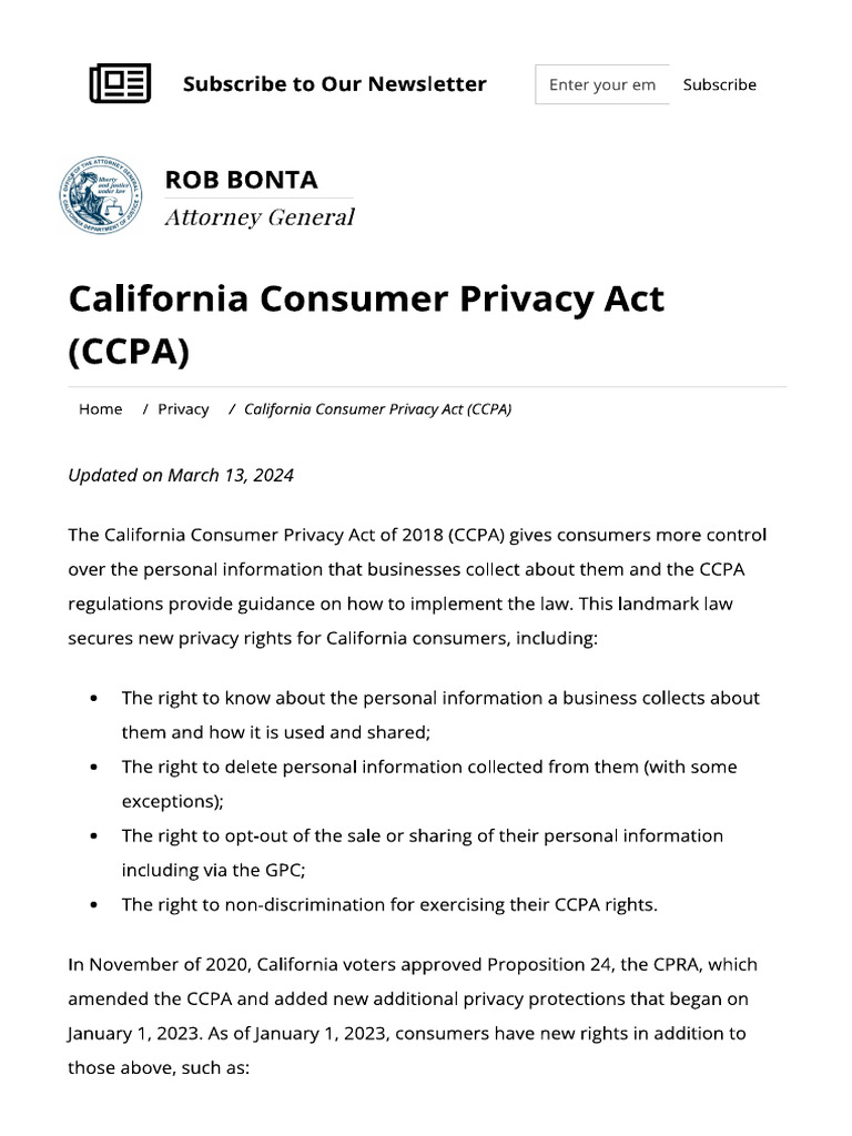 CCPA | PDF