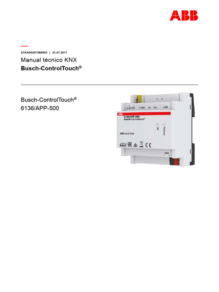 ControlTouch 6136 ABB ES 03 | PDF | Automatización del hogar | Internet