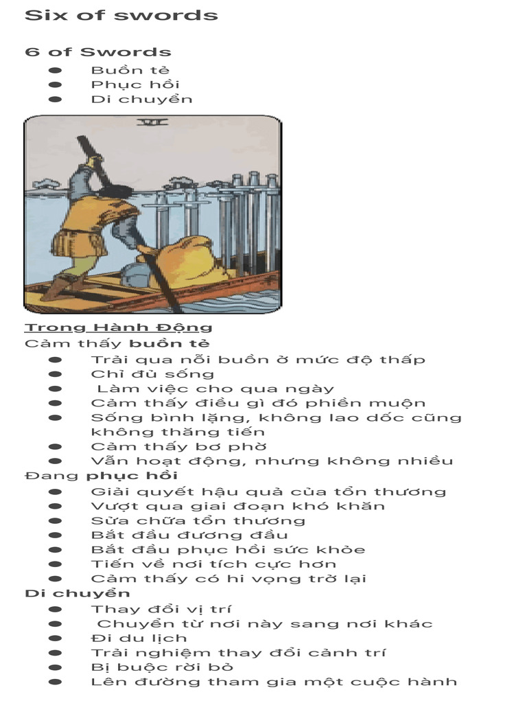 Six of Swords | PDF