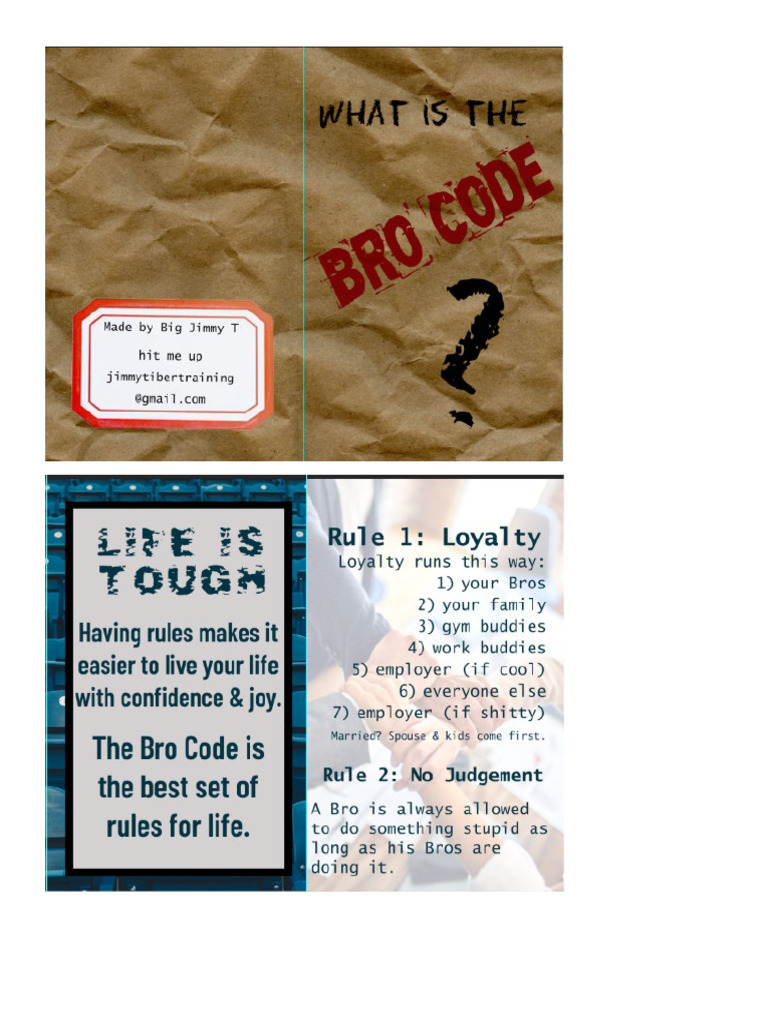 Bro Code Main | PDF