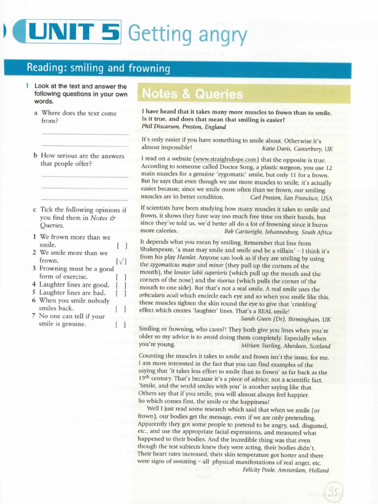 Unit 5 - 11th Graders - WB | PDF