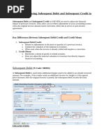 06 - 02 - SAP MM Invoice Verification Subsequent Debit and Credit | PDF
