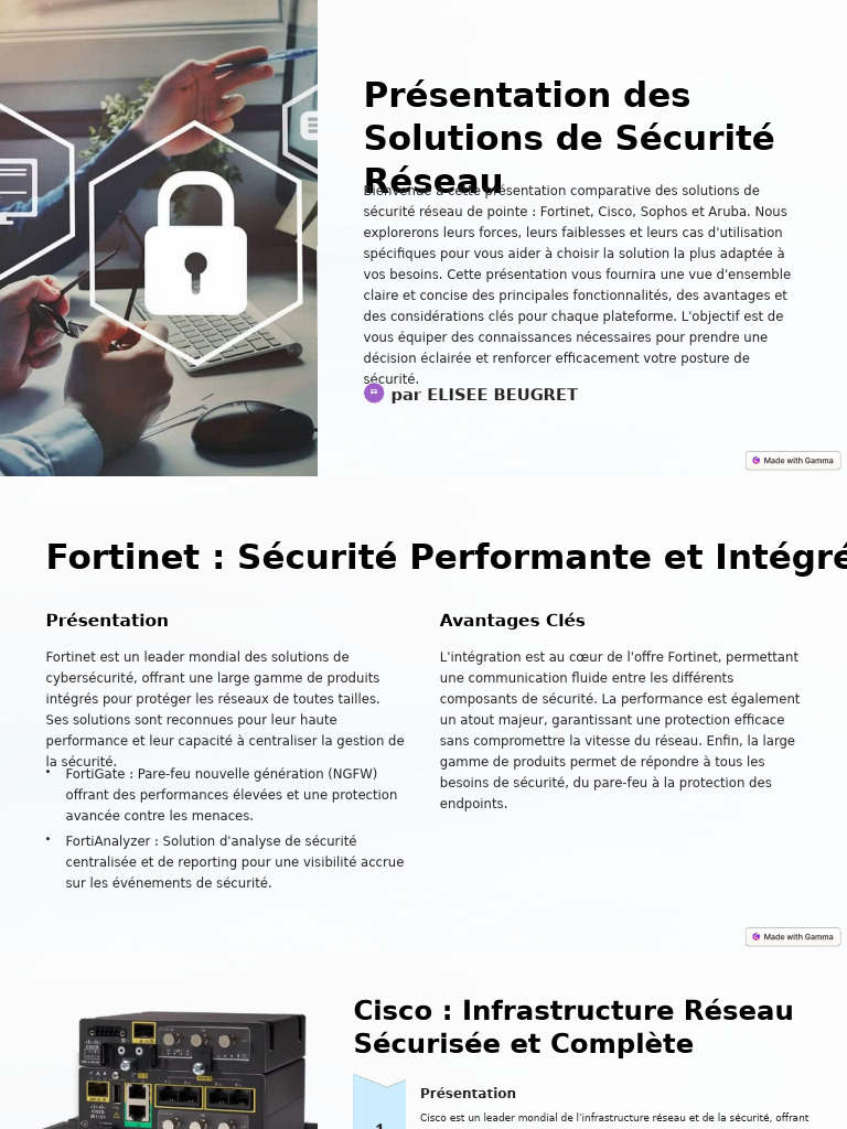 Solutions de Sécurité Réseau Comparées | PDF | Sécurité des systèmes d ...