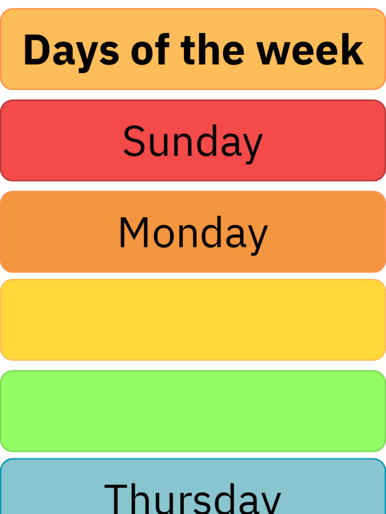 Days of the Week Explained | PDF