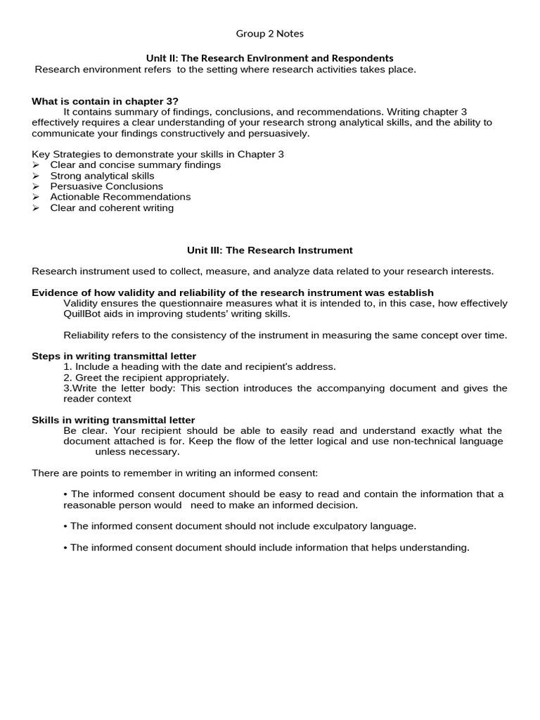 Research Environment and Instruments Guide | PDF