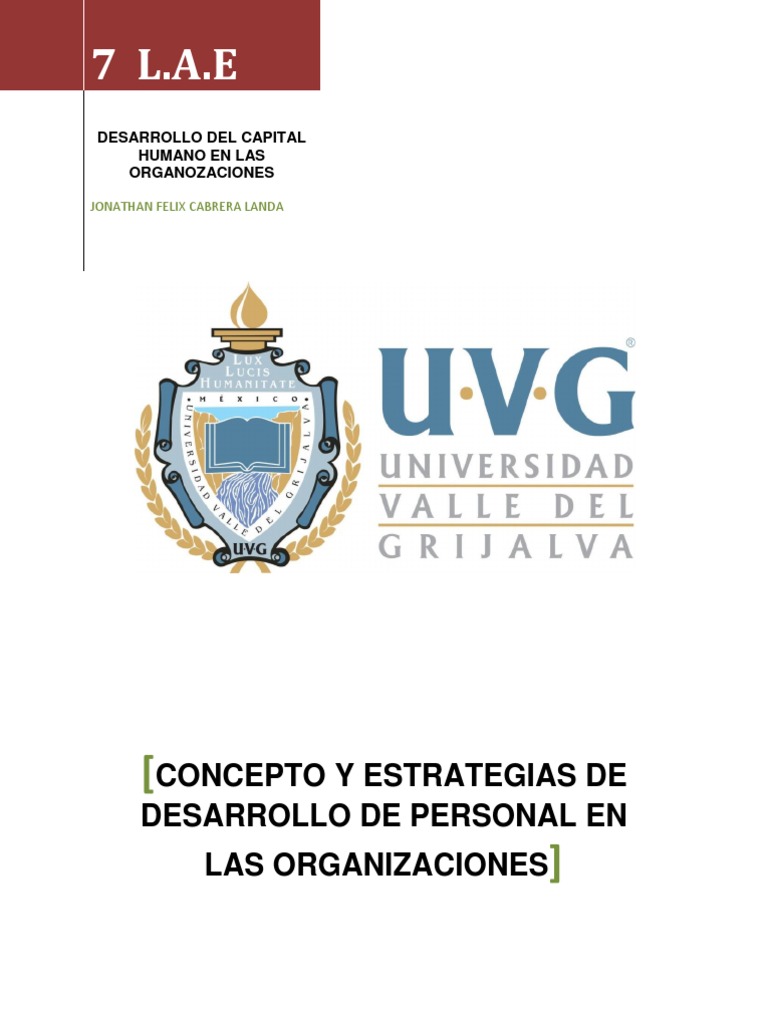 Estrategias para el Desarrollo del Capital Humano | PDF | Desarrollo ...