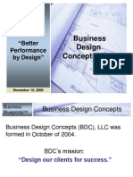 Business Design Concepts, LLC: "Better Performance by Design"