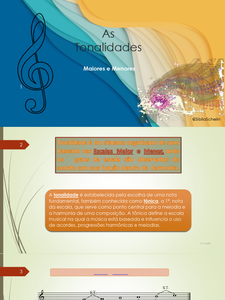 Entendendo as Tonalidades Musicais | PDF | Escala (música ...