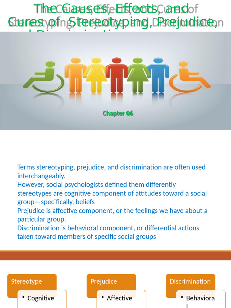 Chapter 06 The Stereotyping, Prejudice and Discriminition-InS | PDF ...