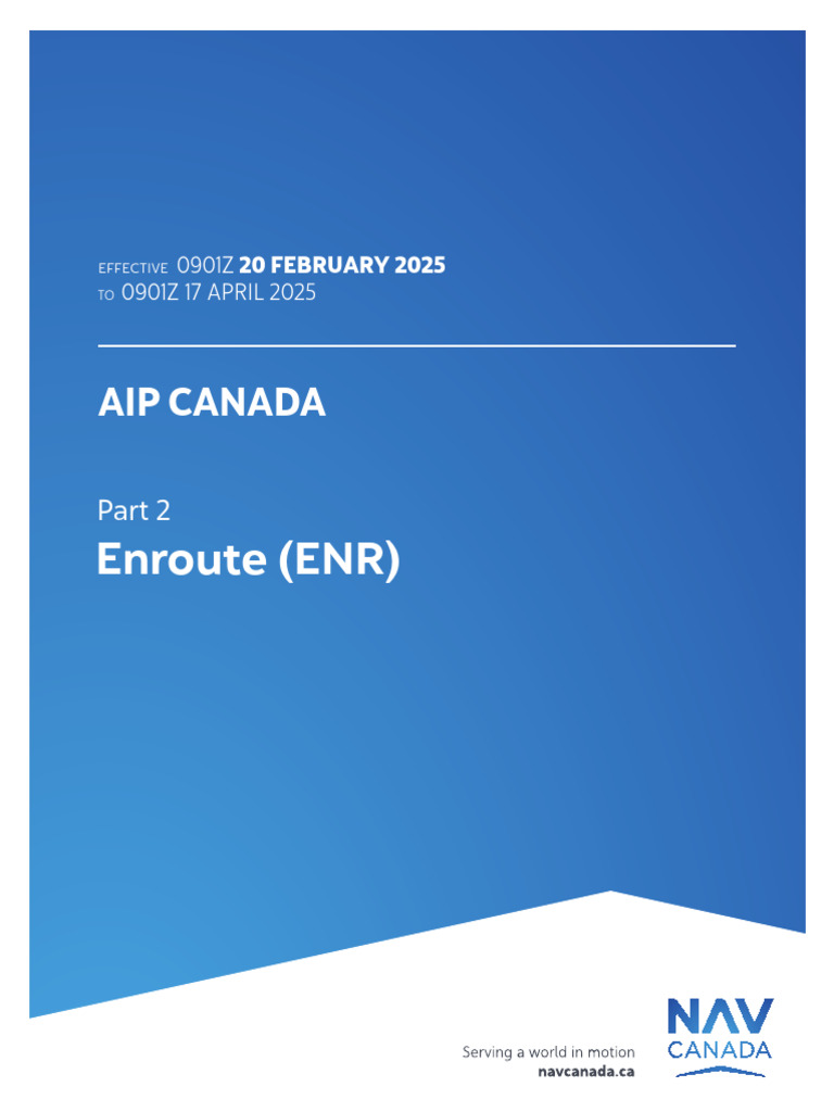 AIP Canada Part 2: Enroute Procedures | PDF | Instrument Flight Rules ...
