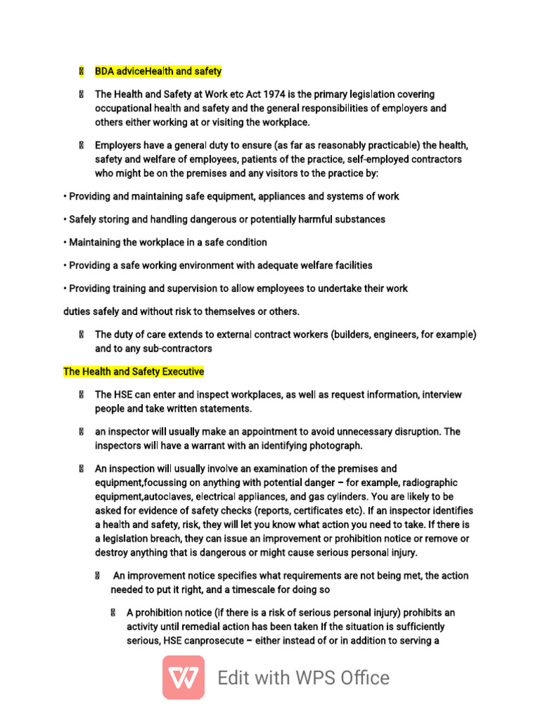 Health and Safety Guidelines for Workplaces | PDF | Personal Protective ...