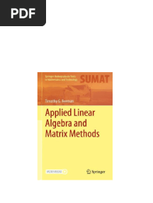 Applied Linear Algebra and Matrix Methods 1st Edition Feeman Timothy G pdf download