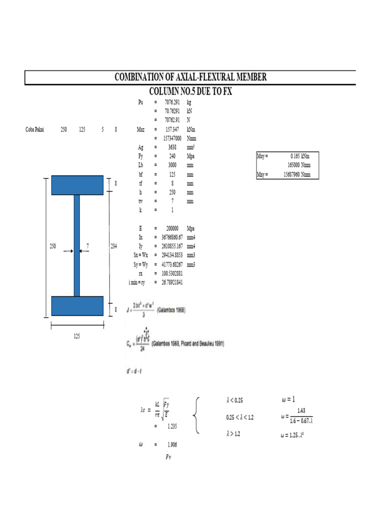 Kolom WF 250 | PDF