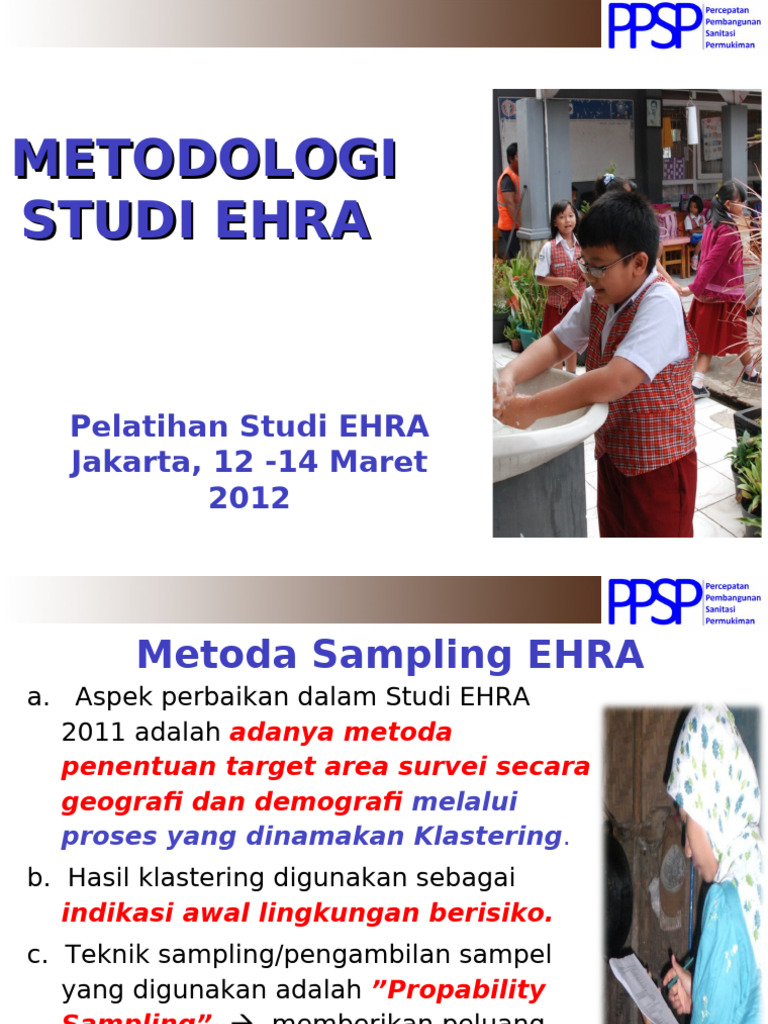 Metodologi Sampling Studi EHRA 2011 | PDF