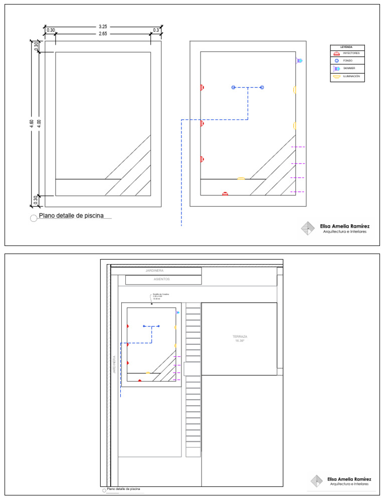 Plano Detalle de Piscina | PDF
