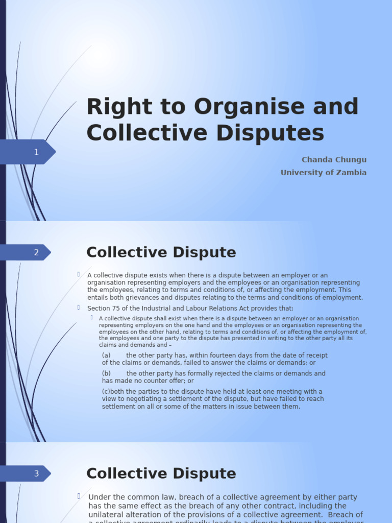 LPR3115 - Right To Organise and Collective Dispute | PDF | Strike ...