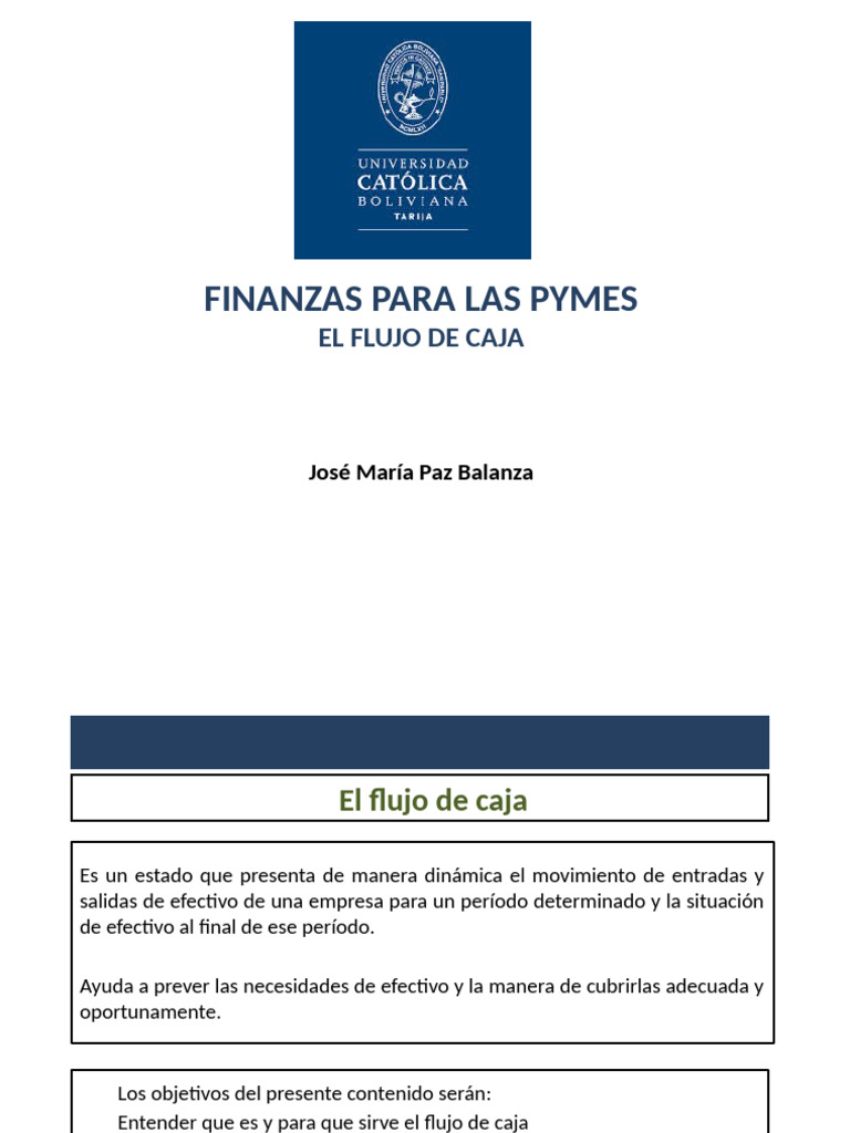 Flujo de Caja para PYMES: Guía Práctica | PDF | Flujo de efectivo ...