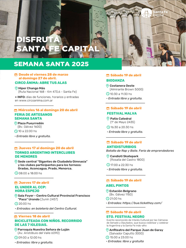 Festival de Semana Santa en Santa Fe 2025 | PDF | Pascua de ...