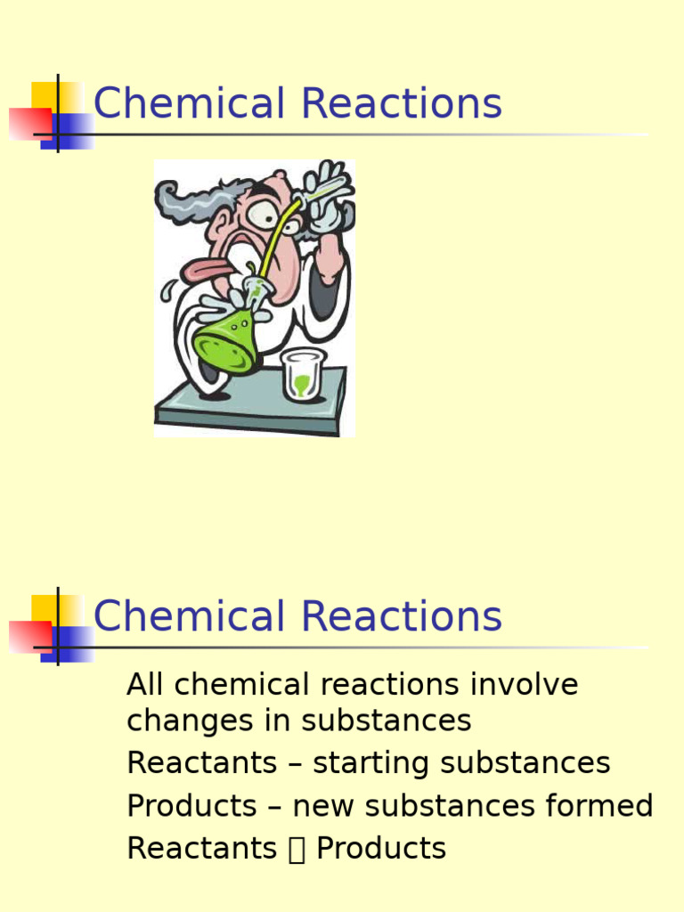 Chemical Reactions 2024 | PDF | Salt (Chemistry) | Chemical Reactions