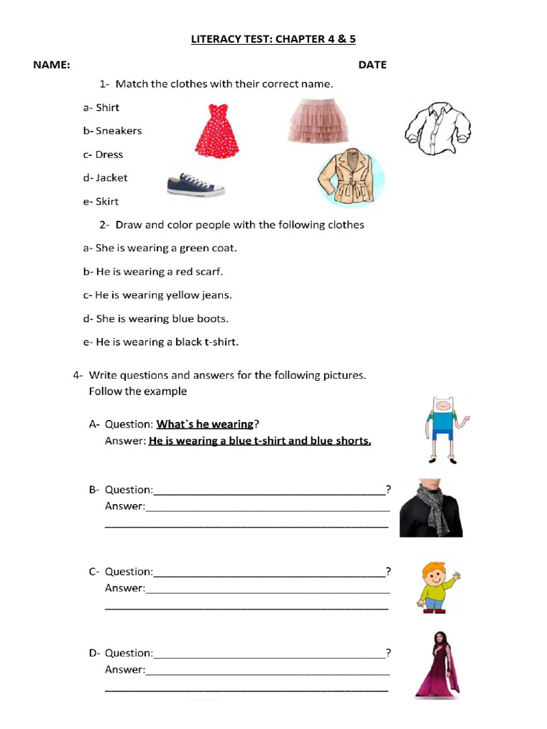 Literacy Test: Chapters 4 & 5 Guide | PDF