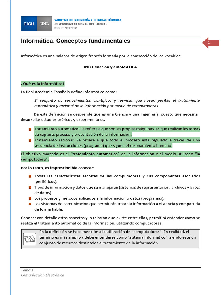 Introducción A La Informatica | PDF | Hardware de la computadora ...
