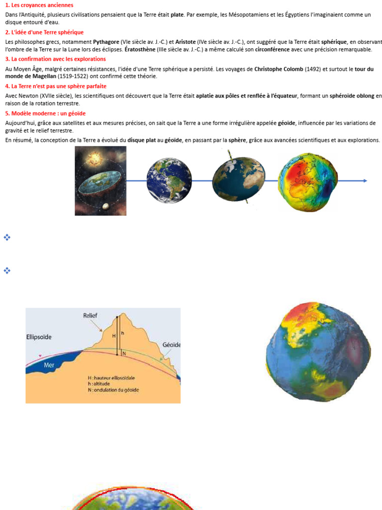 Évolution de la forme de la Terre | PDF | Système d'information ...