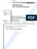 NBR 14653-1 - 2001 - Avaliação de Bens - Procedimentos Gerai