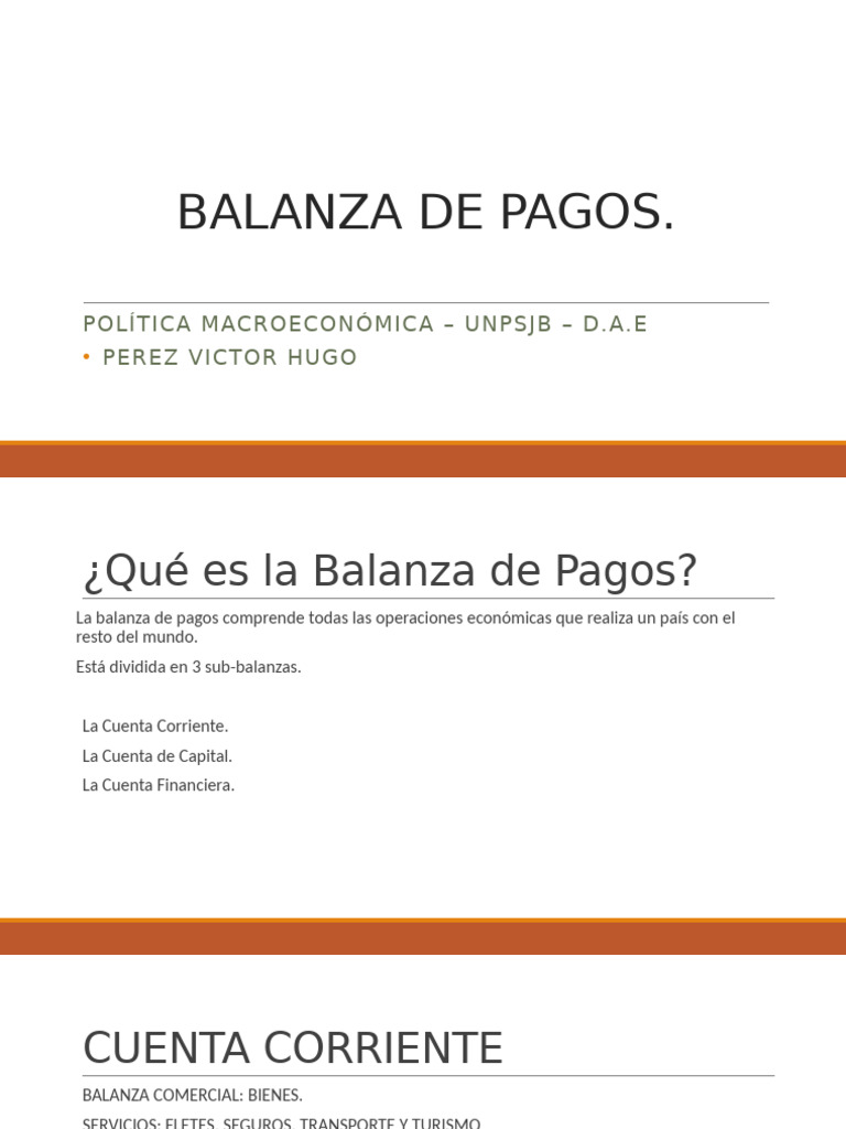 Análisis de la Balanza de Pagos en Argentina | PDF | Balance de pagos ...
