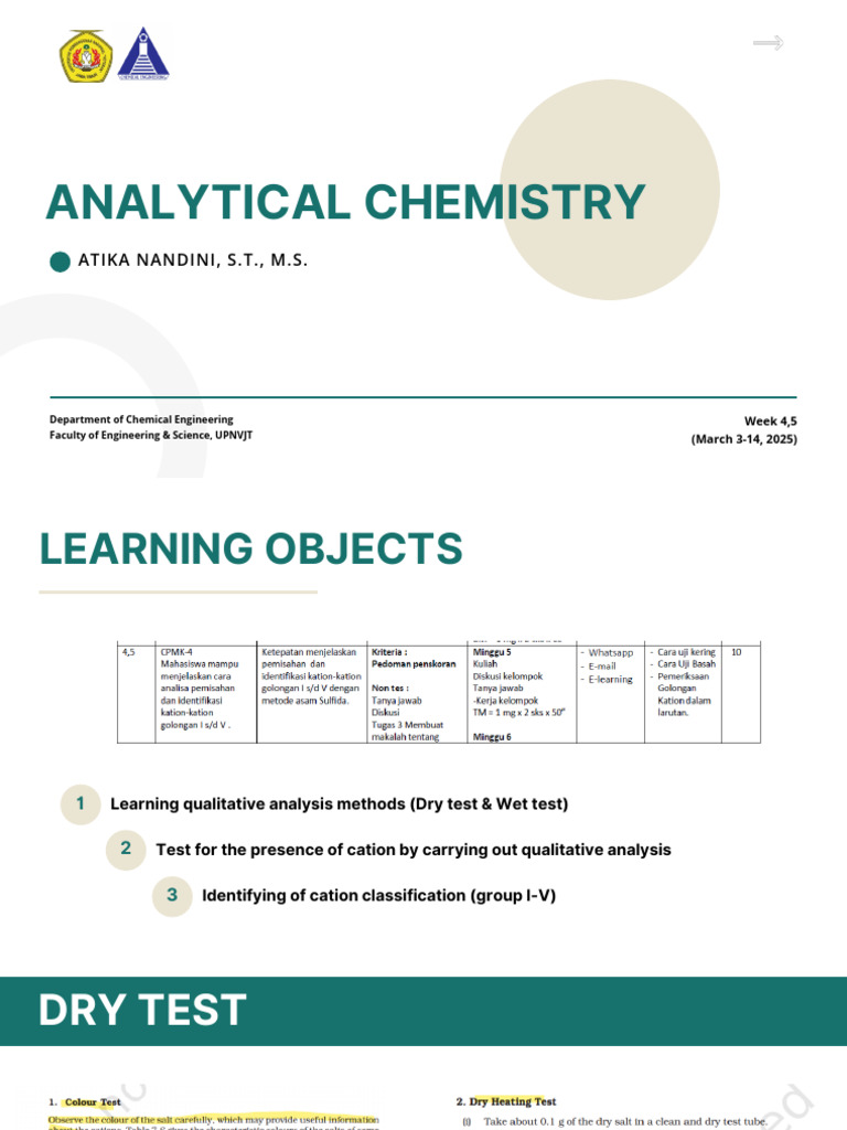 Qualitative Cation Analysis Methods | PDF