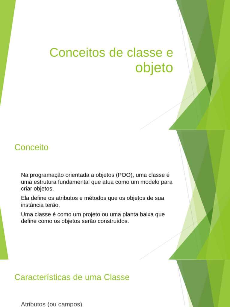 Conceitos de Classes e Objetos | PDF