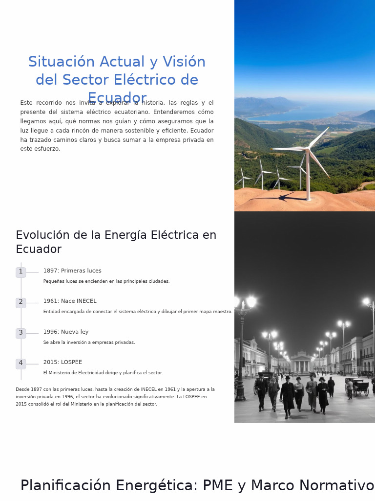 Situacion Actual y Vision Del Sector Electrico de Ecuador | PDF ...