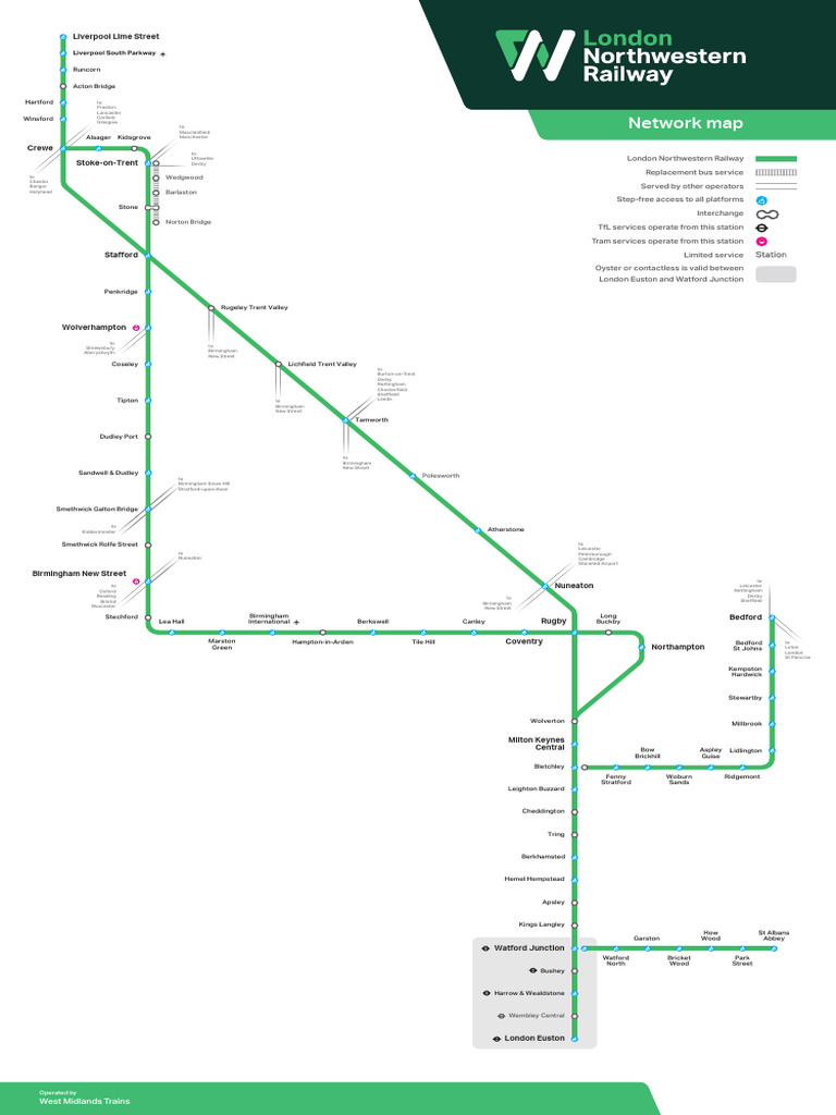 LNR Network DR Map | PDF | Birmingham | Public Transport